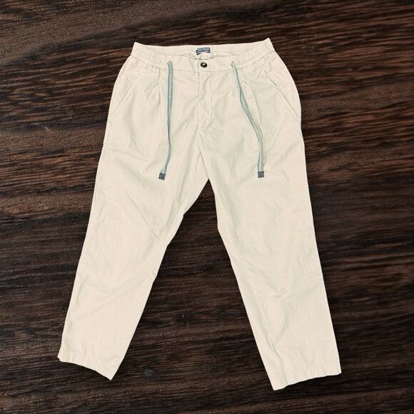 Paul Taylor Other - Paul Taylor Ivory Pants EU 50 .. 30" Un-stretched Elastic Waist X 25 Inseam
